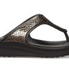 Crocs (WMNS) Thick Sole Black Copper Flip-Flops 205604-0FG