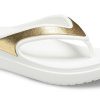 Crocs (WMNS) Thick Sole White Gold Slippers “White Gold” 206919-100