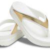 Crocs (WMNS) Thick Sole White Gold Slippers “White Gold” 206919-100