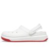 Crocsband Full Force Thick Sole Sandals White Red Unisex 206122-100 Crocsband Full Force Thick Sole Sandals White Red Unisex 206122-100