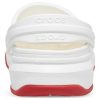 Crocsband Full Force Thick Sole Sandals White Red Unisex 206122-100 Crocsband Full Force Thick Sole Sandals White Red Unisex 206122-100