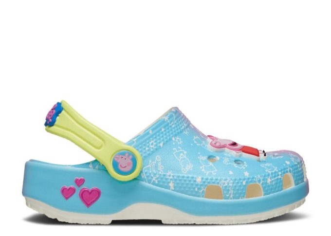 Peppa Pig x Classic Clog Toddler “Blue Pink Gradient”