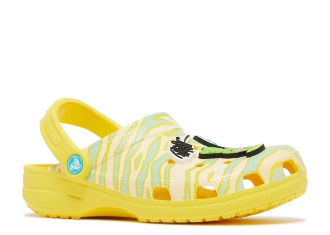 Ron English x Classic Clog Kids “Party Animals – Zebra Lemon”